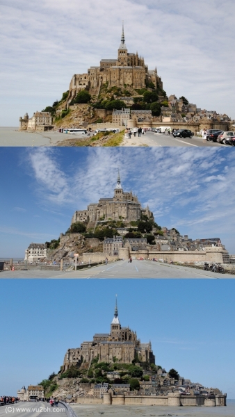 Transition vers l'ile du Mont-Saint-Michel (2)