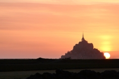 Coucher de soleil sur le Mont Saint-Michel