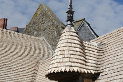 Détail de toiture en bois